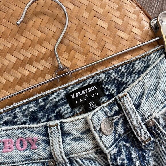 Pacsun playboy vintage 90’s high waist boyfriend jeans women’s‎ size 22 - Picture 6 of 11